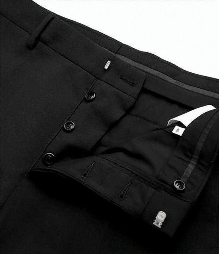 Ami Paris Tailored Straight Pants With Smooth Polyester Lining