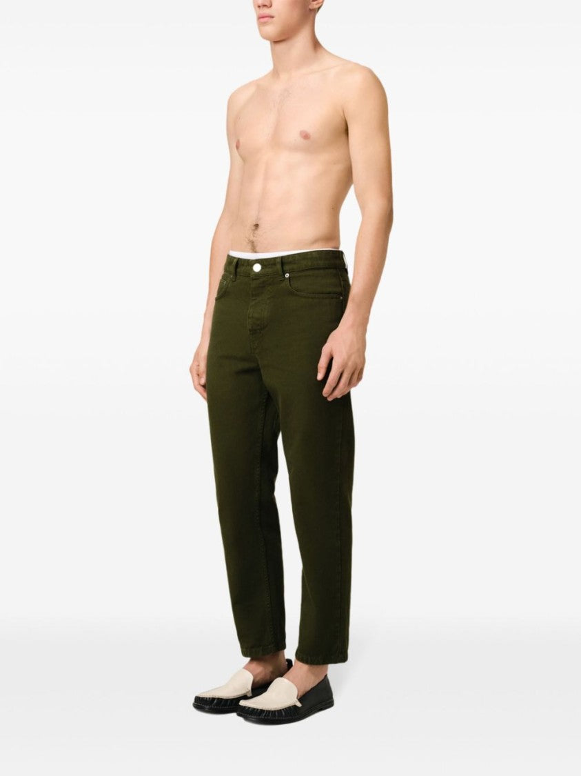 Ami Paris Straight-Leg Casual Trousers
