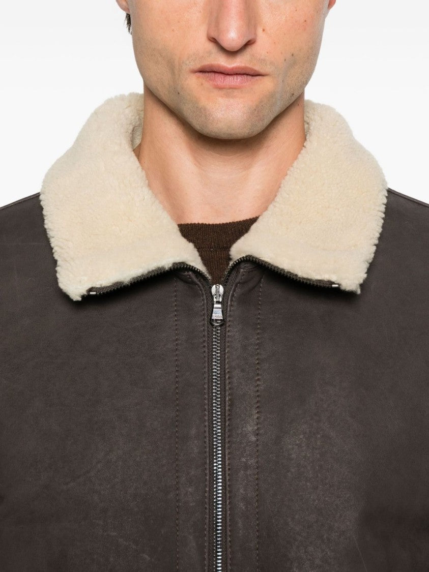 Barba Rich Brown Sheepskin Jacket
