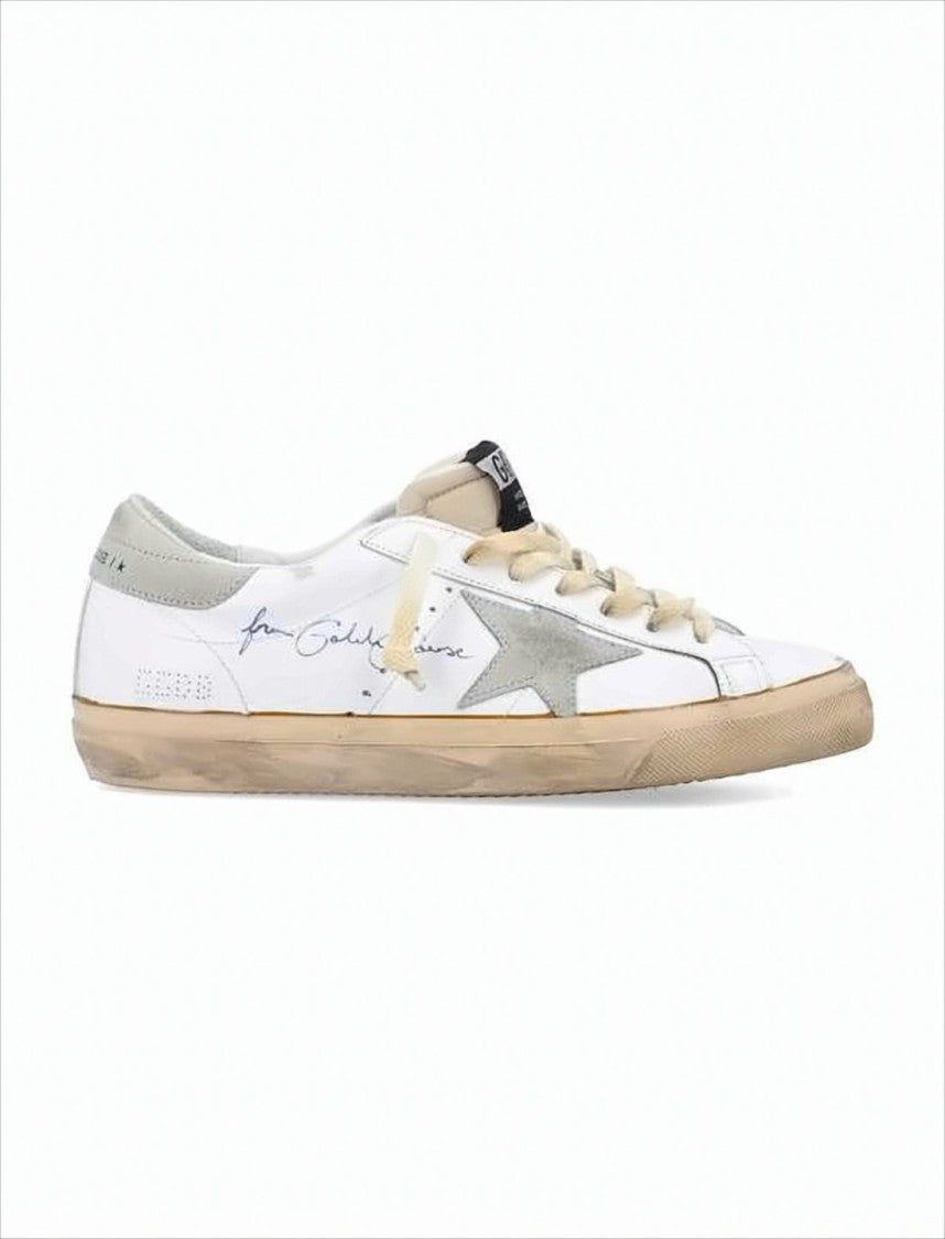 Golden Goose Low-Top Sneakers With Grey Suede Star Detail