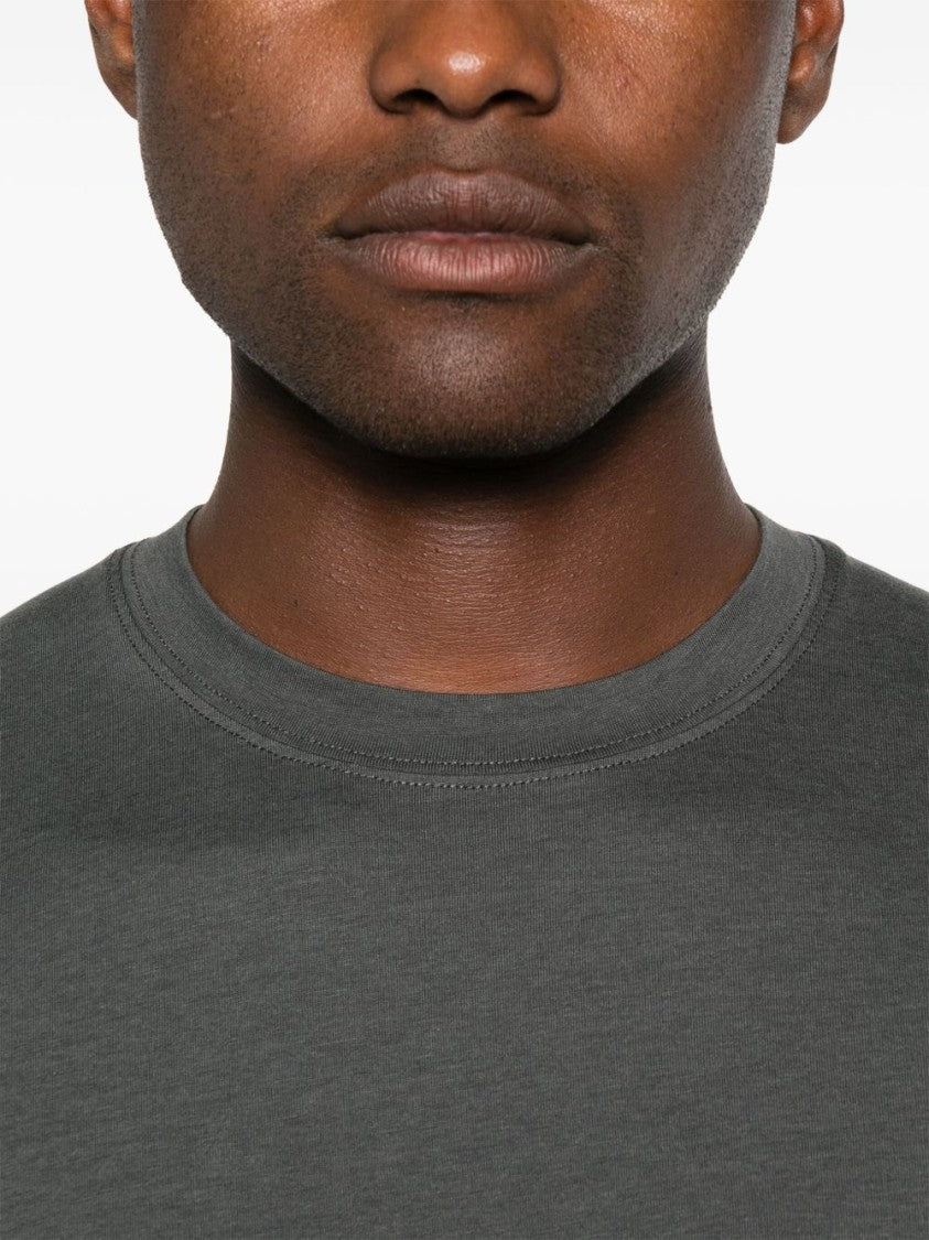 Tom Ford Dark Navy Short-Sleeve T-Shirt With Logo Embroidery