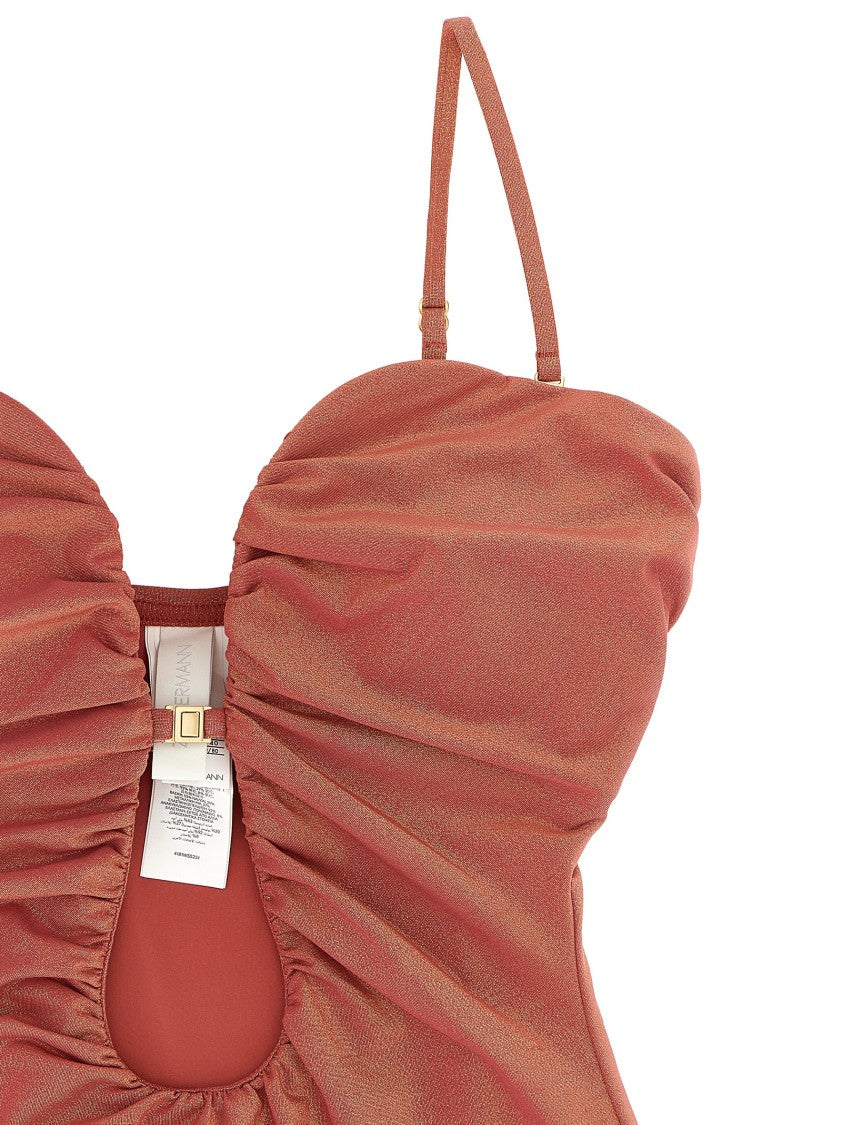 Zimmermann Rhiannon Deep Plunge' One-Piece Swimsuit