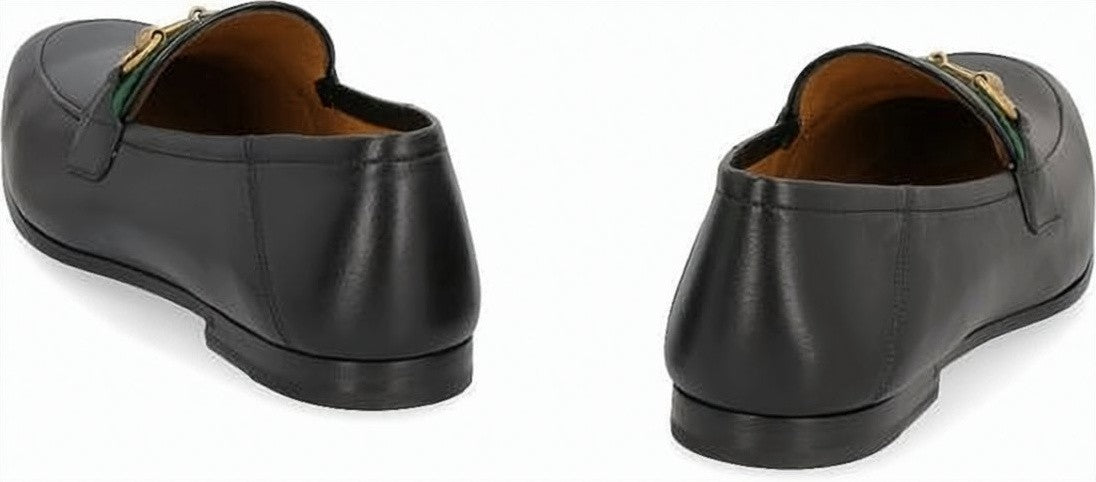Gucci Black Leather Loafers