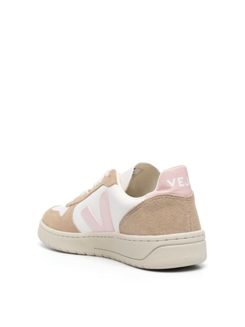 Veja V-10 Chromefree Leather Sneakers