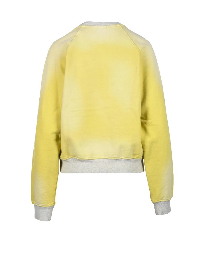 Diesel Acid Green Cotton Crewneck Regular Sweatshirt
