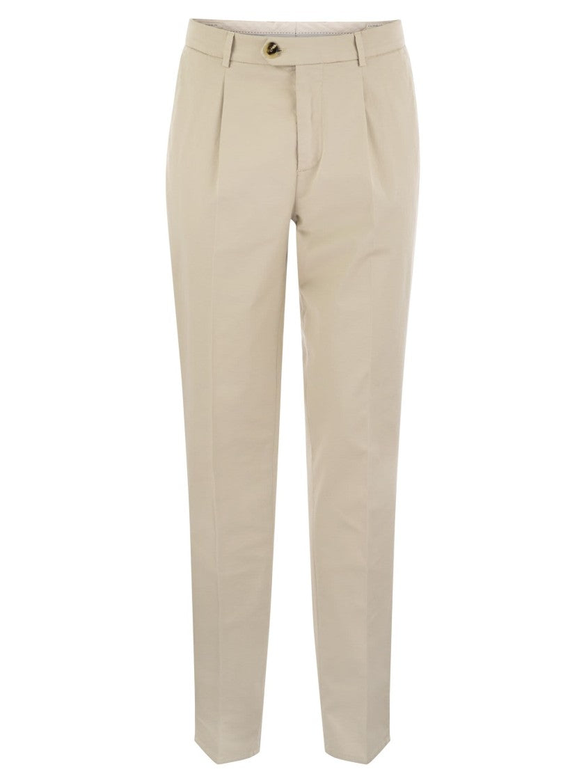 Brunello Cucinelli Garment-Dyed Leisure Fit Trousers