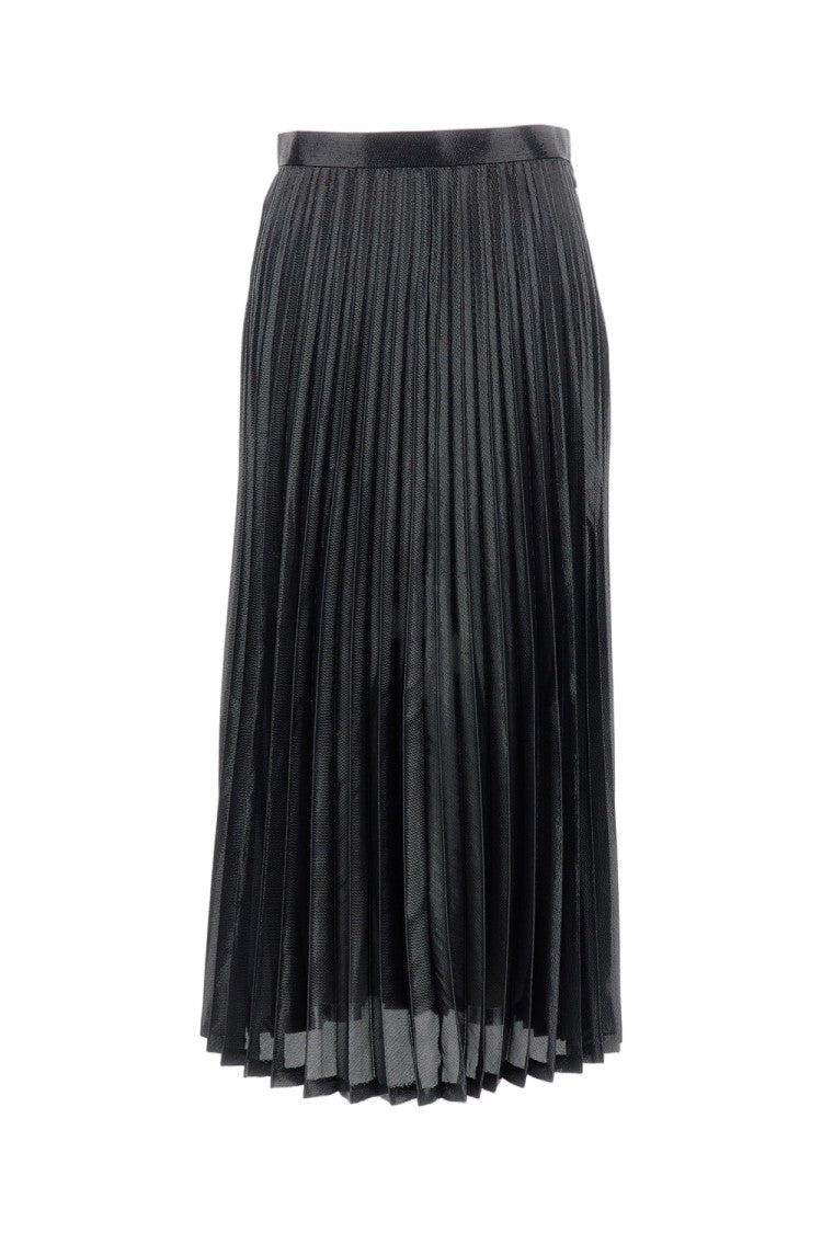 Junya Watanabe Midi Pleated Skirt With Side Zip Closure