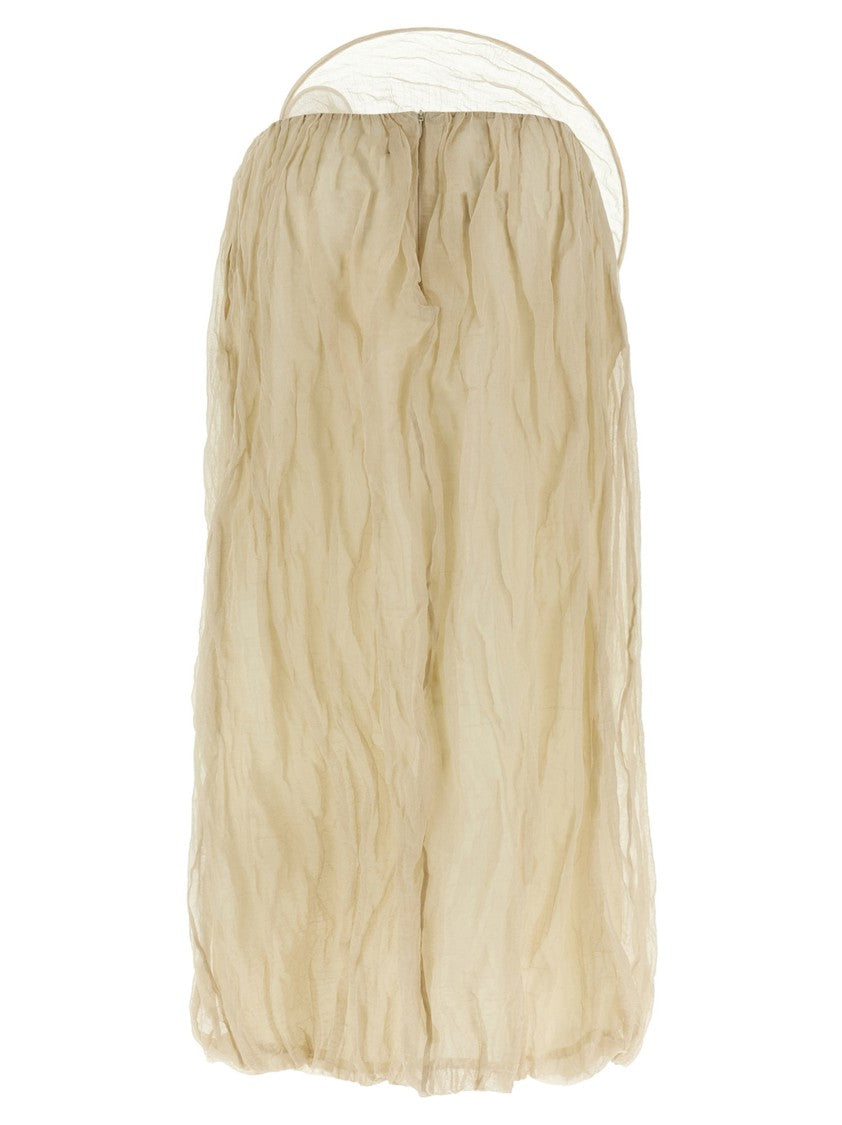 Magda Butrym Ruffled Midi Skirt With Balloon Hem