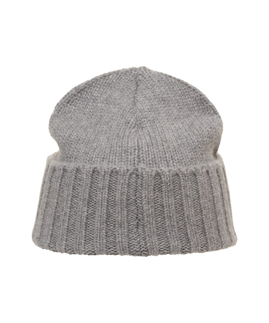 Kangra Ribbed Cuff Cashmere Beanie With Plush Texture