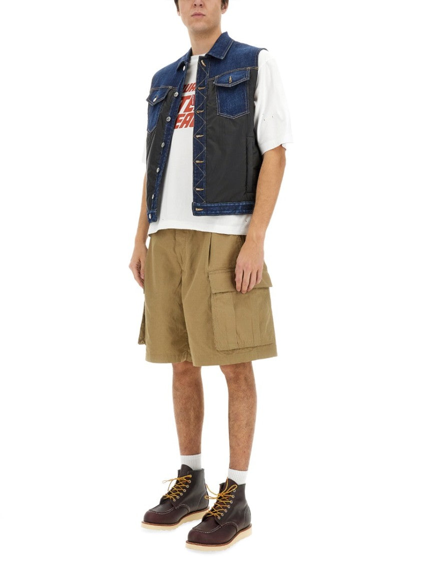 Dsquared2 Relaxed Fit White Graphic T-Shirt