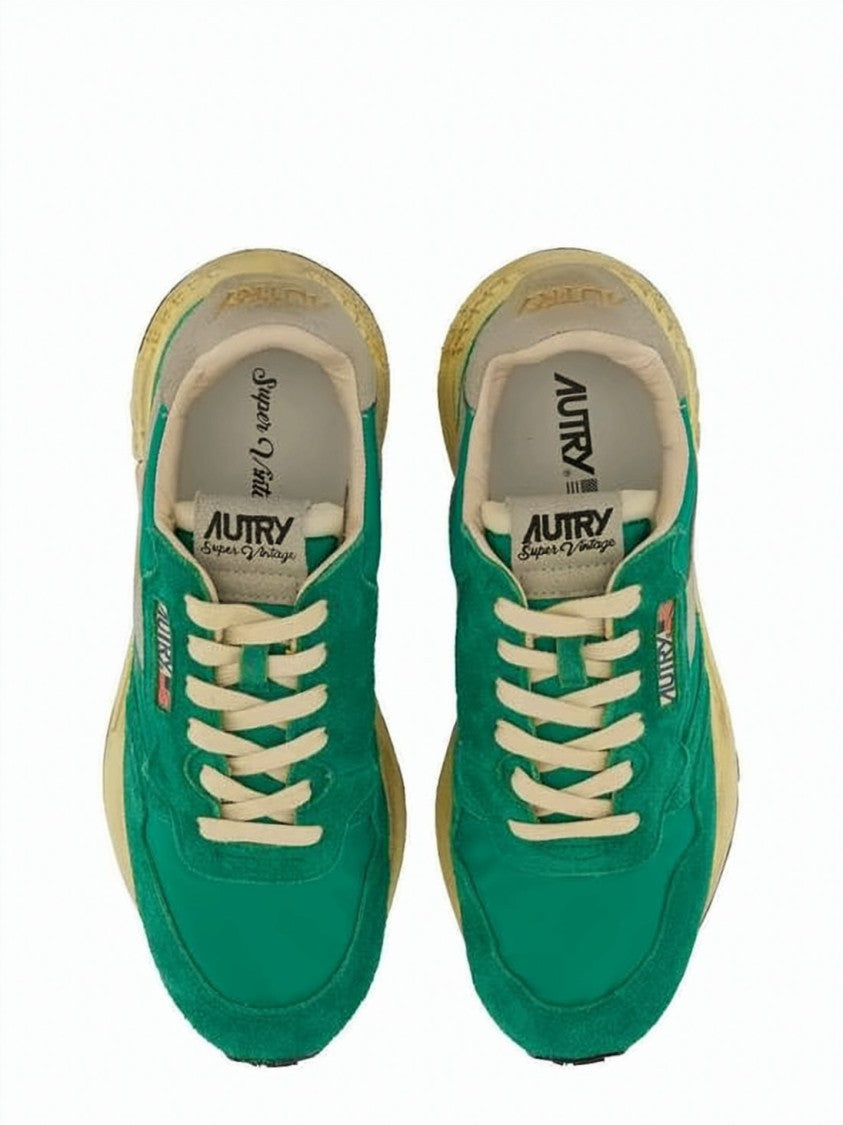 Autry Low-Top Suede And Nylon Sneakers With Textured Sole