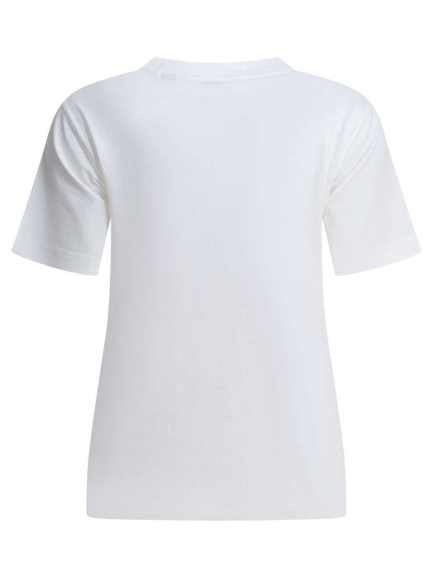 Burberry Lightweight Cotton Jersey T-Shirt With Chain-Stitch Embroidery