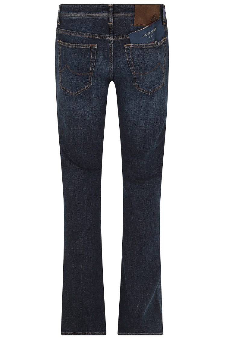Jacob Cohen Slim-Fit Straight-Leg Dark Blue Denim Jeans
