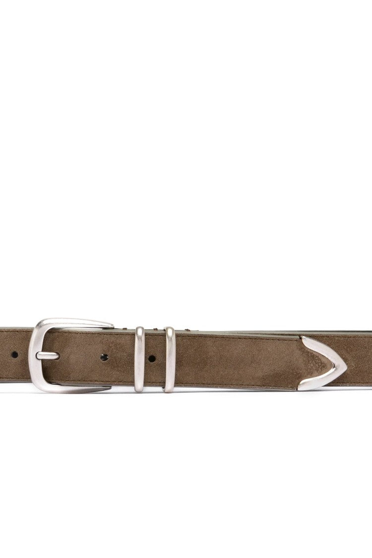 Officine Creative Handcrafted Suede Leather Classic Belt