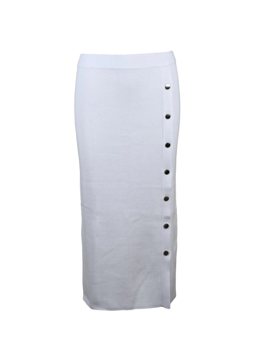 Liu Jo White Viscose-Blend Ribbed Sets