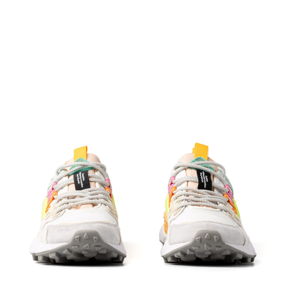 Flower Mountain Yamano 3 Woman White/ Yellow Fluo/ Light Green Sneakers