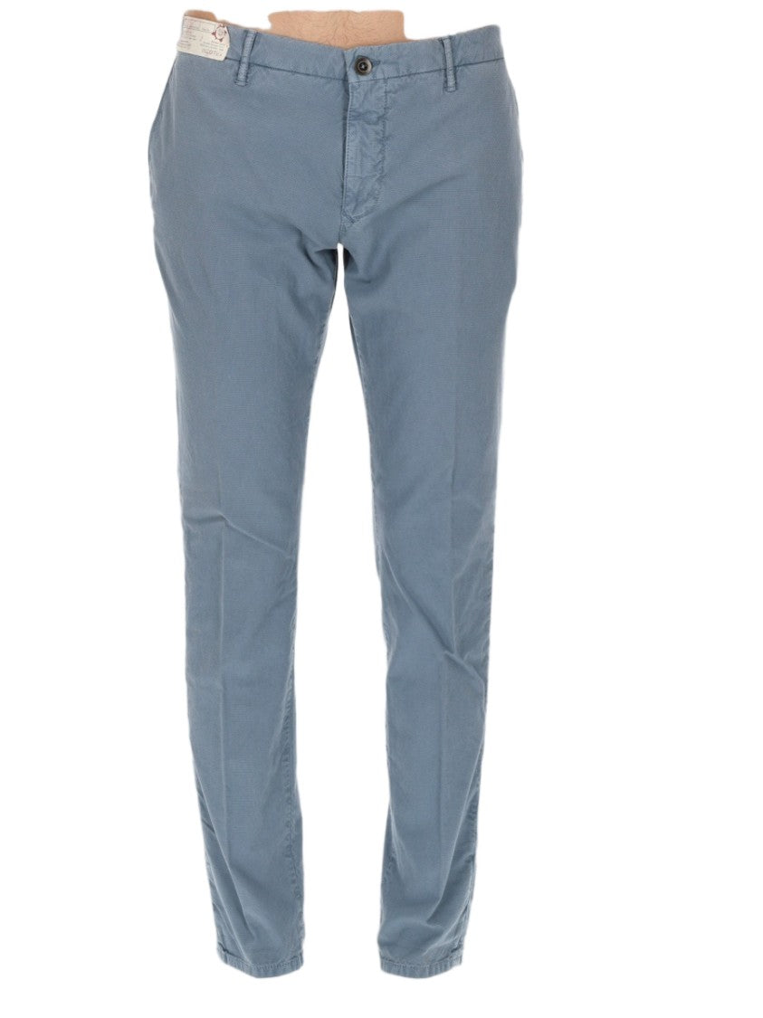 Incotex Muted Blue Slim-Fit Cotton-Blend Jeans
