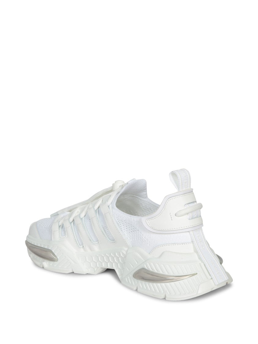 Dolce & Gabbana White Sneakers With Modern Silhouette And Unique Lacing System