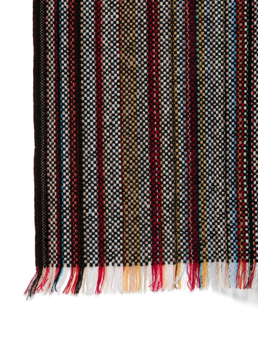 Paul Smith Multicolour Striped Merino Wool Scarf