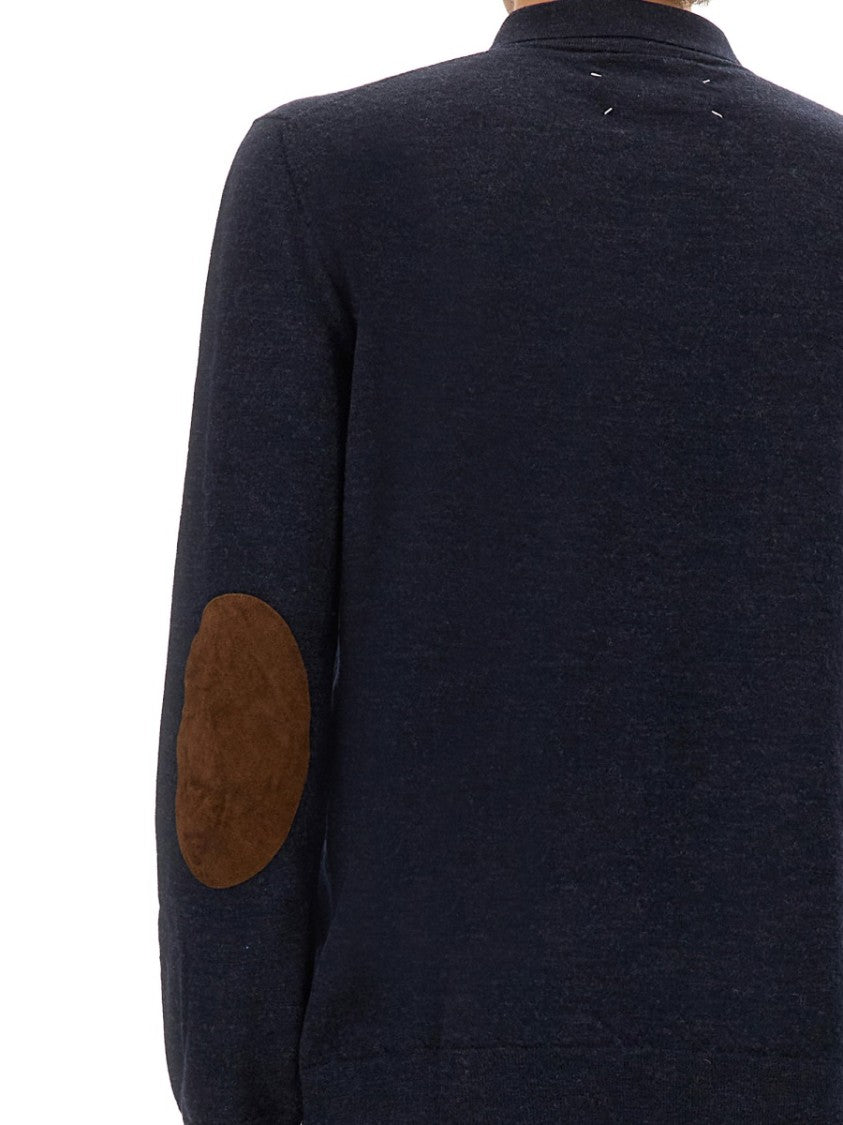 Maison Margiela Buttoned Collar Wool Polo