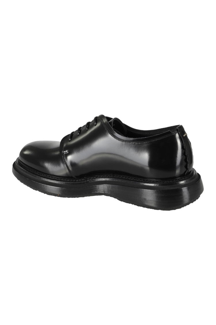 The Antipode Brushed Leather Derby Shoes With Tone-On-Tone Laces