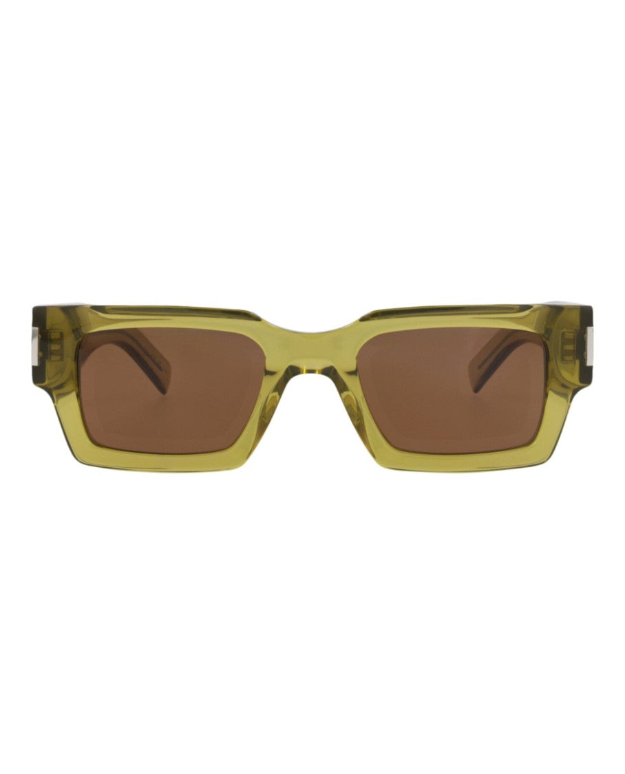 Saint Laurent Square-Frame Recycled Acetate Sunglasses