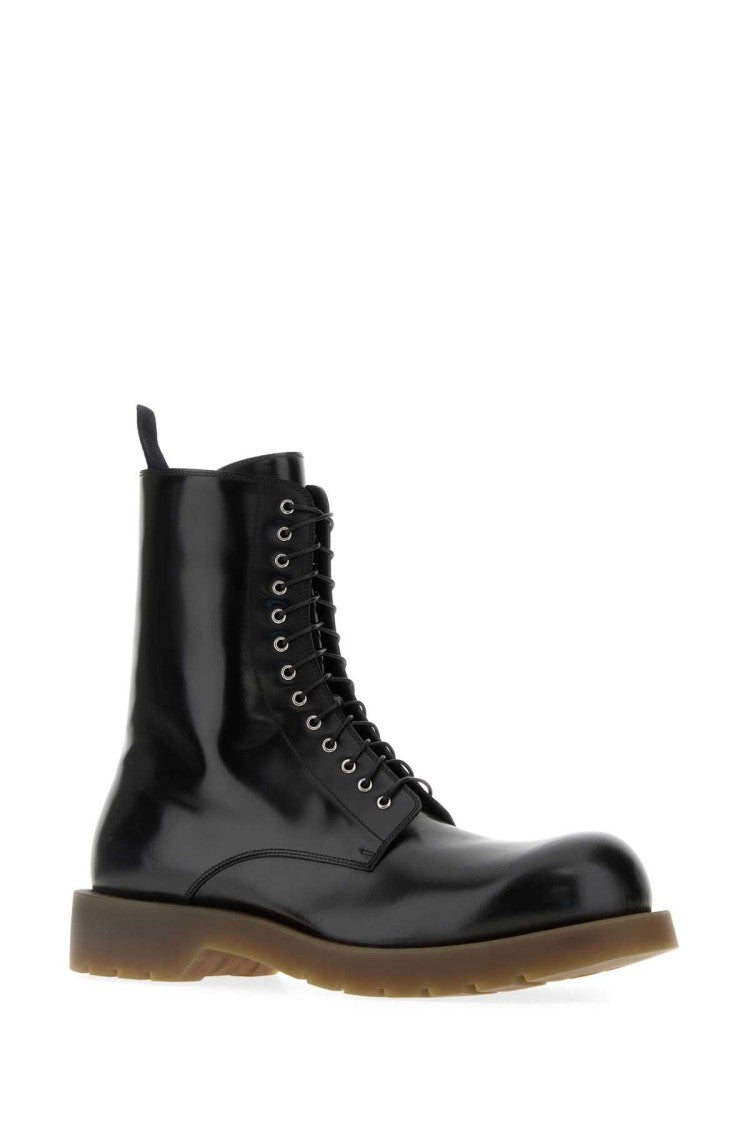 Jil Sander Black Leather Ankle Boots