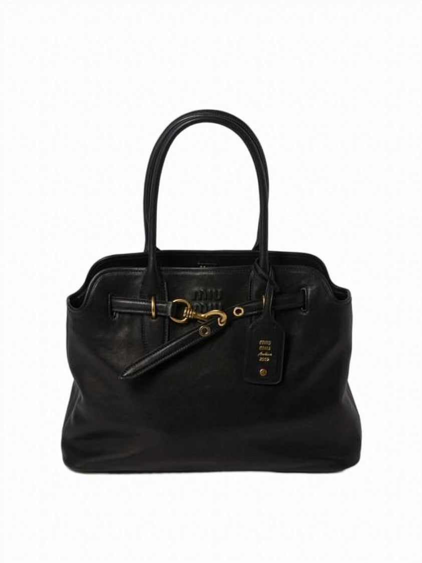 Miu Miu Lambskin Leather Shoulder Bag