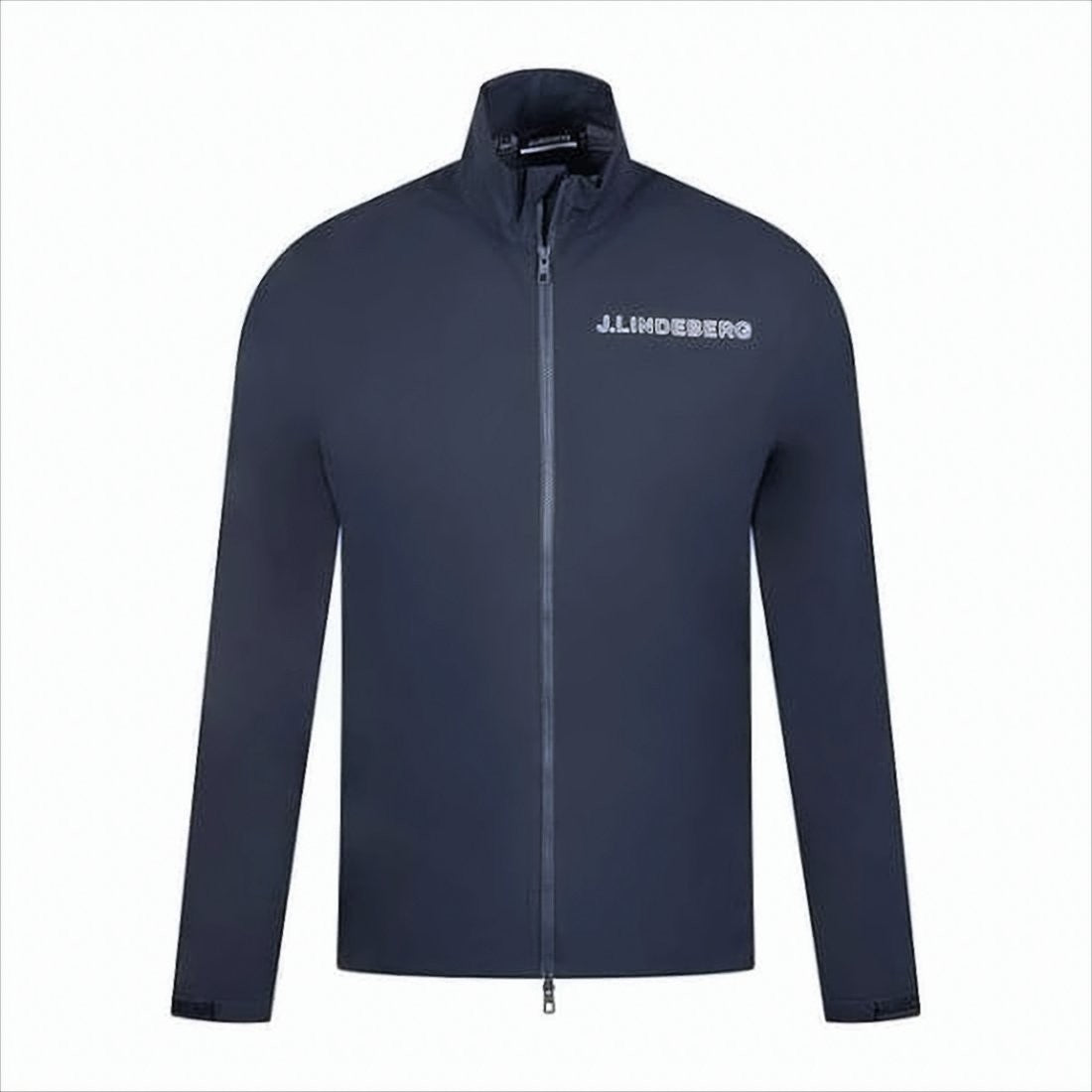 J Lindeberg Fitted Blue Jacket With High Collar
