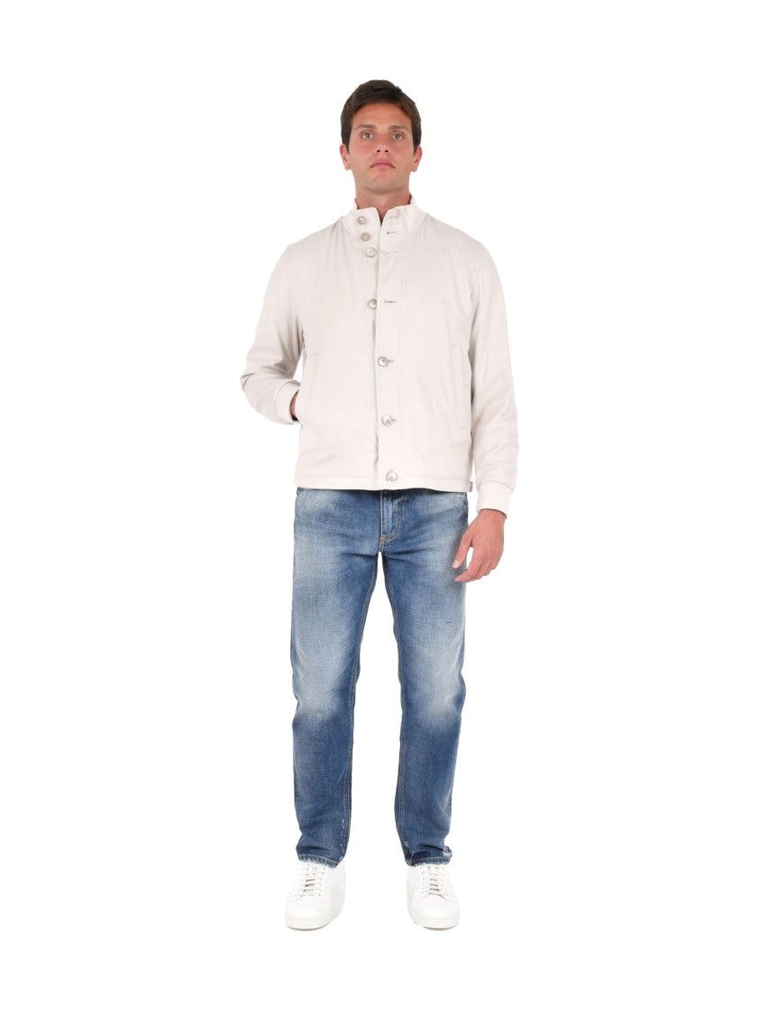 Herno Silk-Cashmere Blend Jacket With High Collar