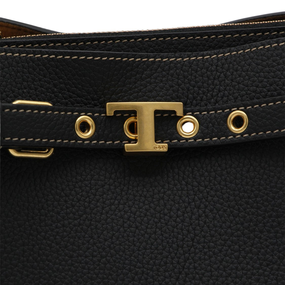 Tod's Structured Handbag With Gold-Tone Buckle Detail