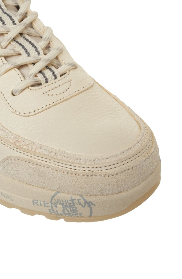 Premiata Low-Top Sneakers With Distinctive Logo And Rubber Sole