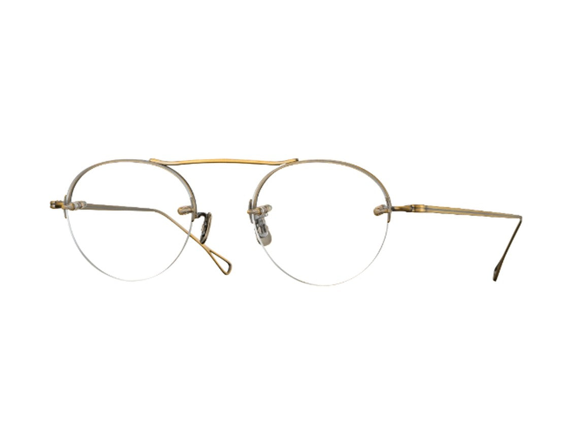 Eyevan Gold 178 Double Bridge Round Eyeglasses