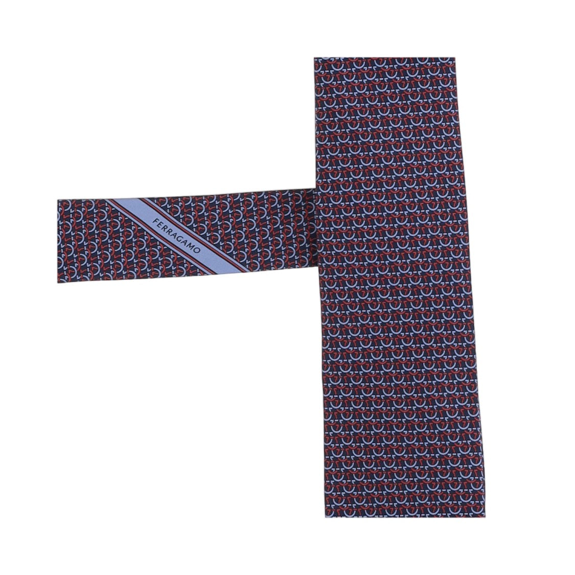 Salvatore Ferragamo Multi Geometric Patterned Silk Tie