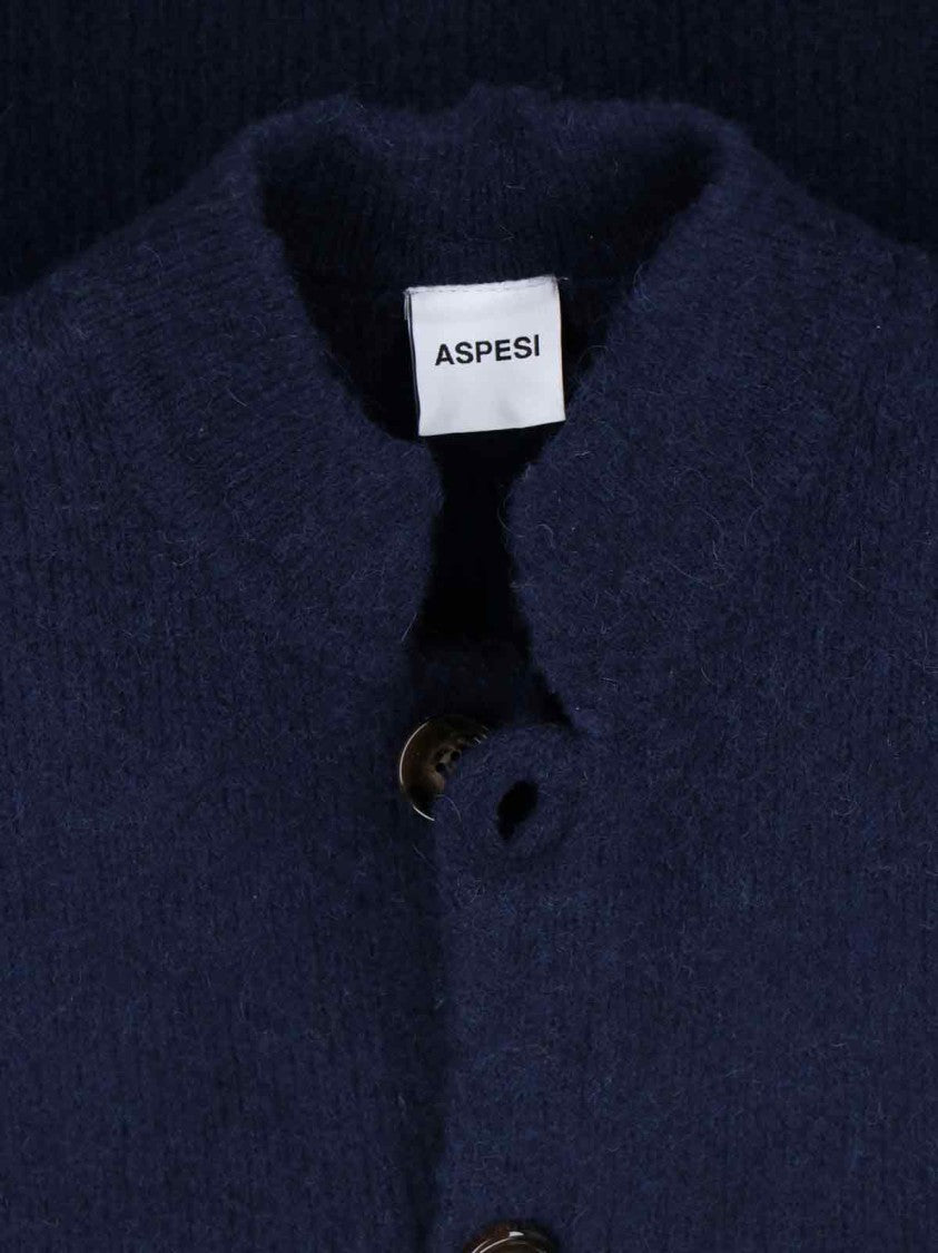 Aspesi Wool Cardigan – Grey