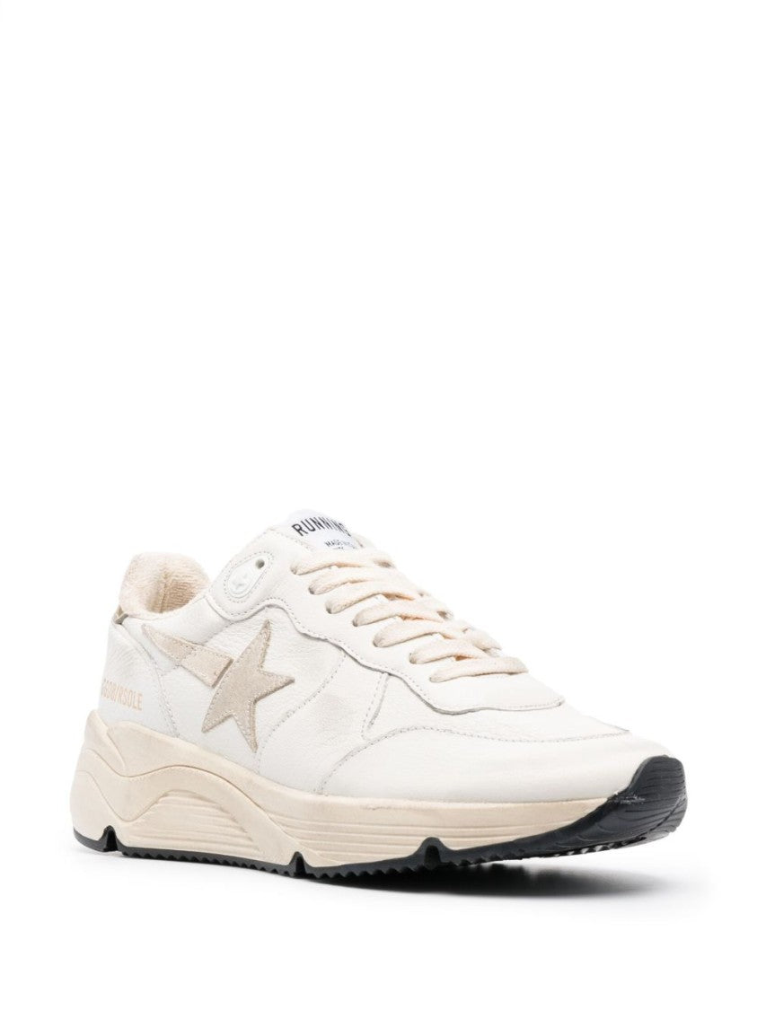 Golden Goose Off-White Beige Star Chunky Sole Sneakers