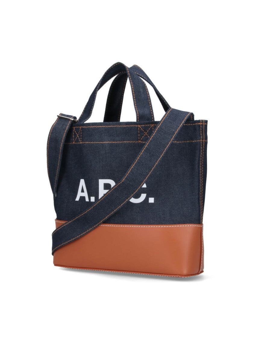 A.P.C. Mini Tote Bag "Axel" – Blue