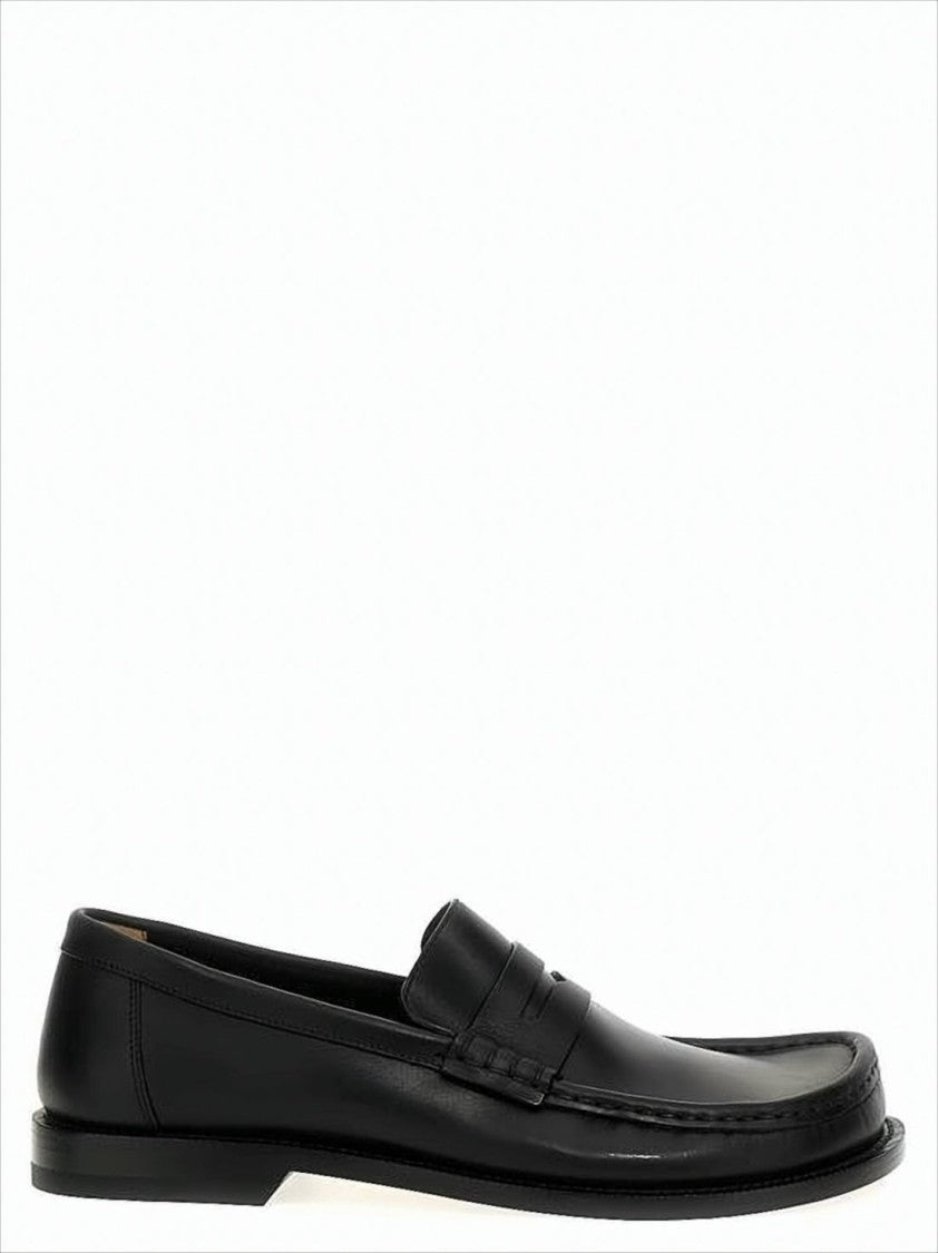 Loewe Calf Leather Loafers With Classic Penny Strap