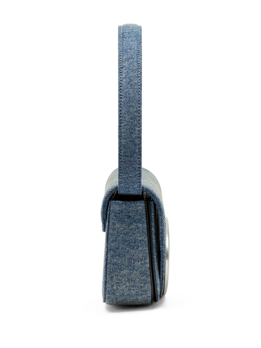 Diesel Structured Denim Silk And Nylon Bag