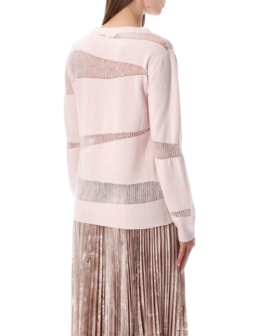 Fabiana Filippi Sheer Panel Knit Sweater