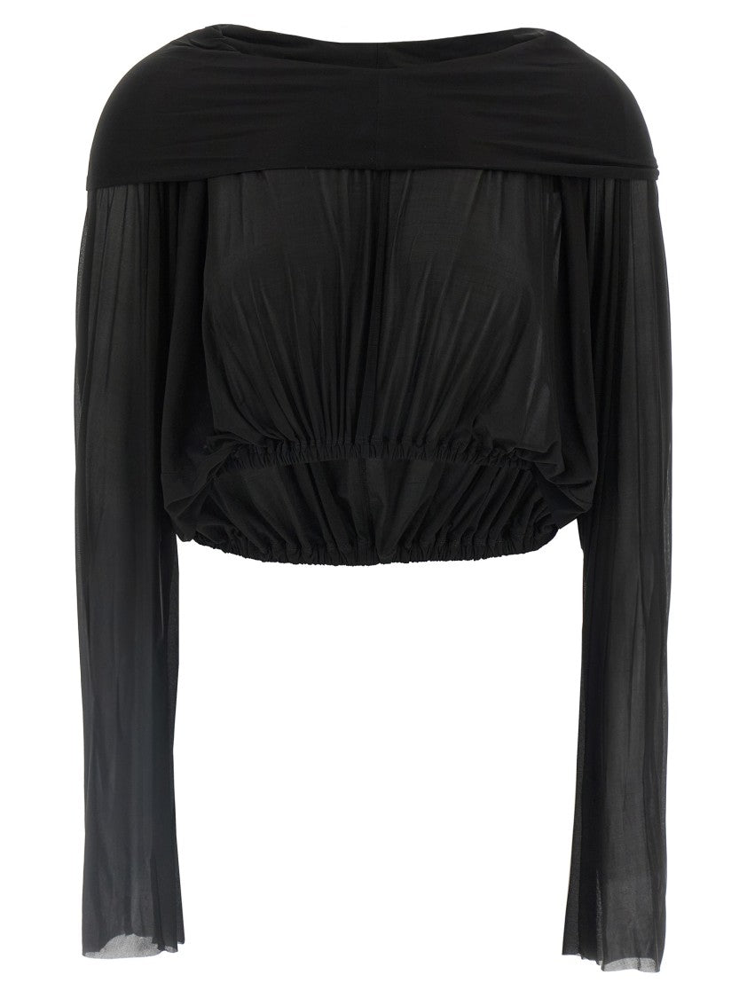 Rick Owens 'Crooped Hooded Tunic' Sweater