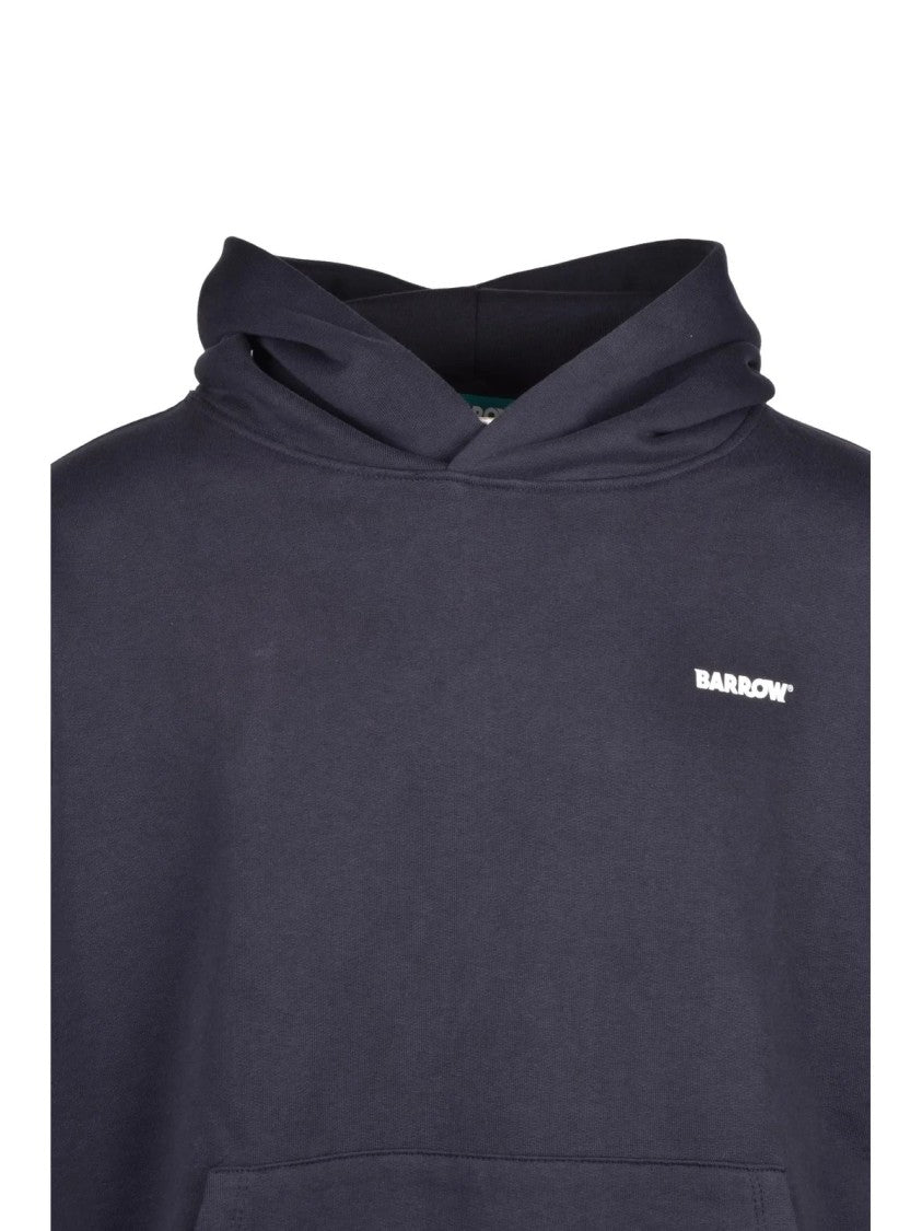 Barrow Grey Cotton Kangaroo Hoodie