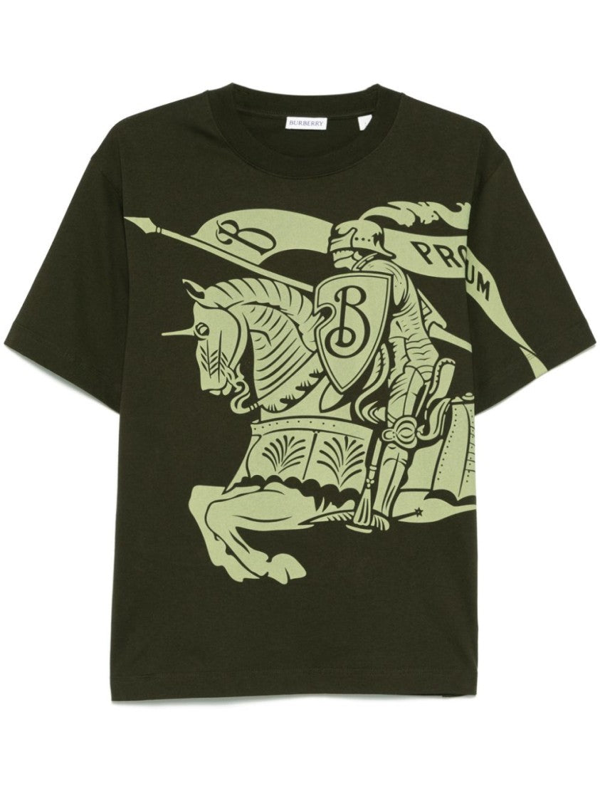 Burberry Knight Graphic Print T-Shirt With Relaxed Fit