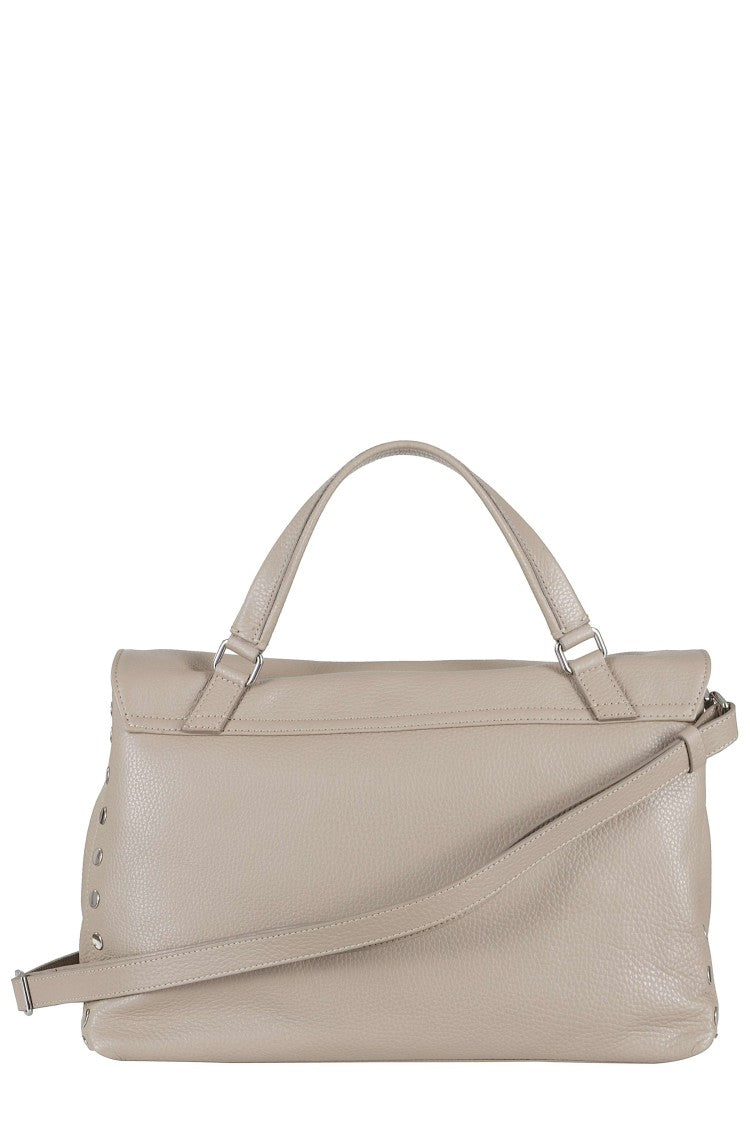 Zanellato Crete Postina Daily Medium Double Swivel Leather Shoulder Bag
