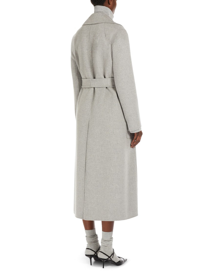 Max Mara Long Tailored Coat With Belted Waist