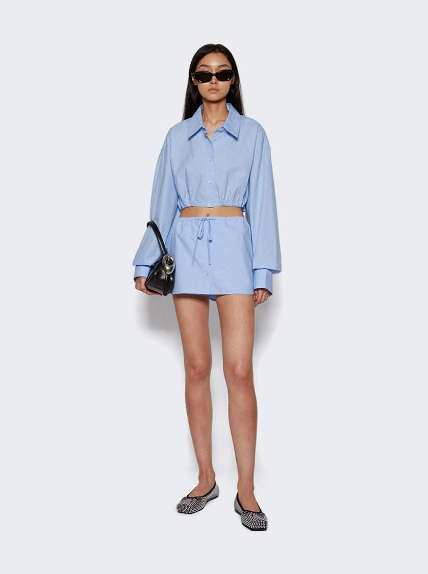 Alexander Wang Cropped Drawstring Blouse