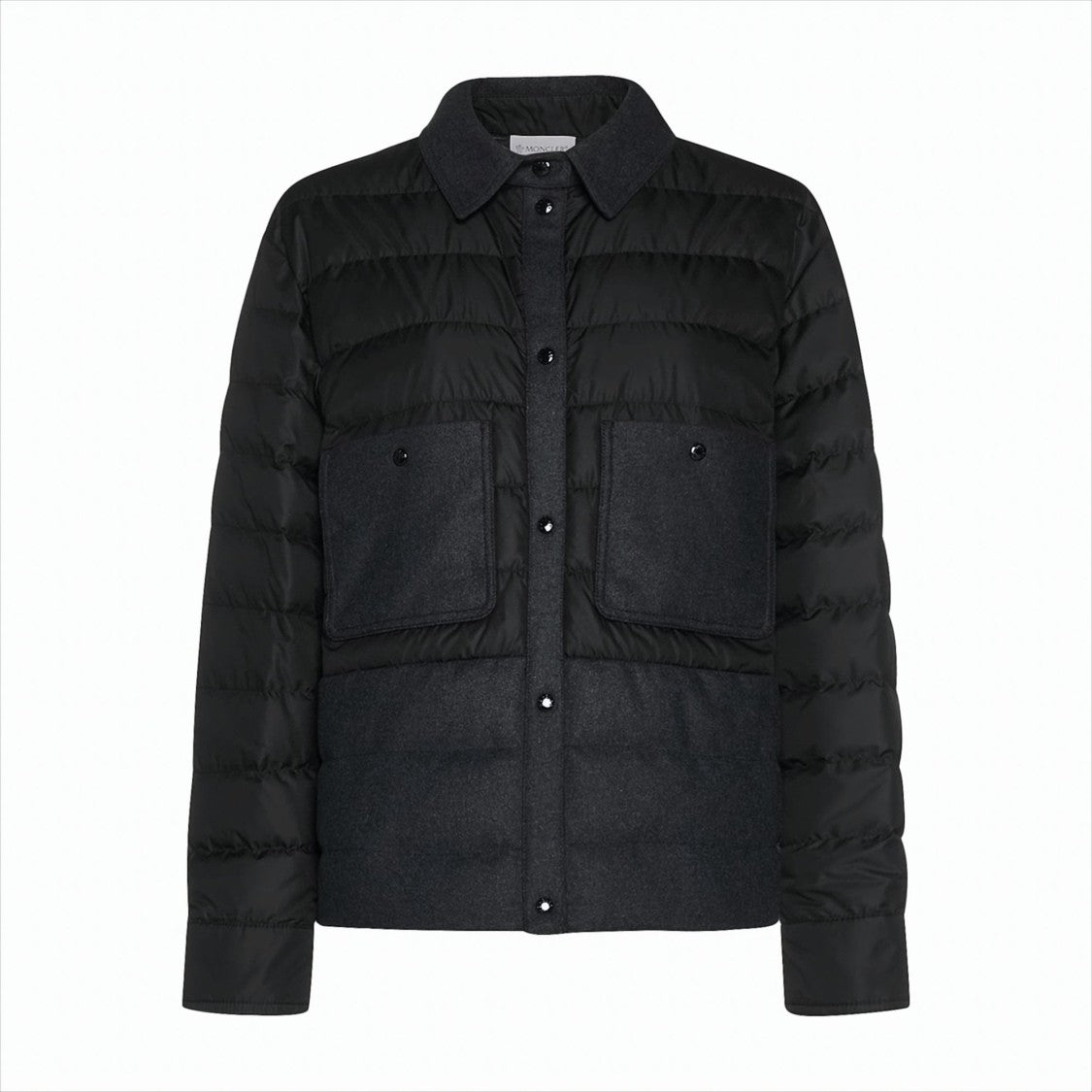 Moncler Quilted Padded Shirt Jacket With Flap Pockets