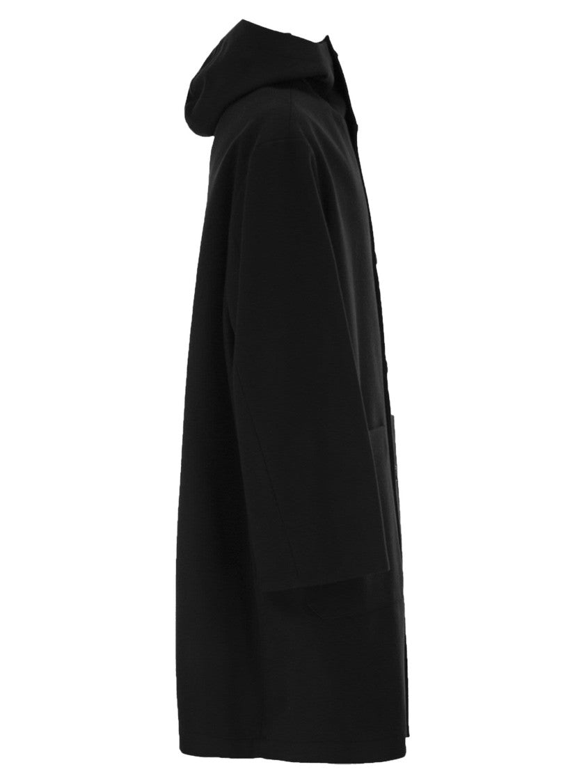 Paltò Wool Coat With Hood