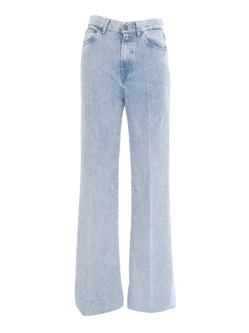 Dondup Wide-Leg Denim Jeans With High Waist