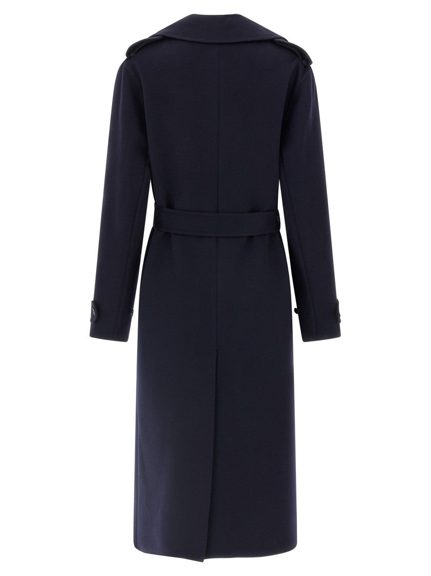 Stella Mccartney Double-Breasted Wool Trench Coat